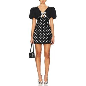 Rebecca Vallance X Nicky Hilton Alivia Short Sleeve Mini Dress Rebecca Vallance